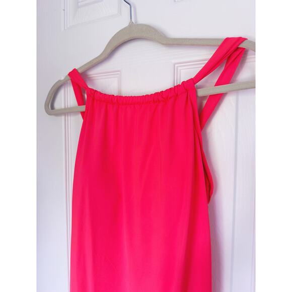 Athleta Kokomo Swim Dress Halter Pink Coral UPF 50+ Small Pool Vacation Beach - Picture 4 of 8